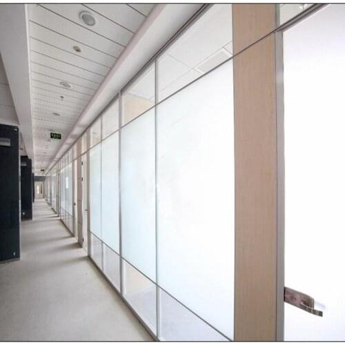 White Color Frosted Glass Film Static Cling No Glue Window Film Privacy for Office Bathroom Bedroom Shop Decorative Film 2M