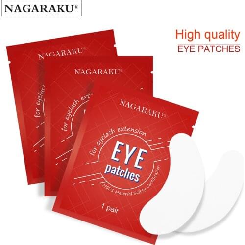 NAGARAKU Stretchable Under Eye Pads Lash Eyelash Extension Paper Patches Eye Tips Sticker Wraps Eyelash Make Up Tools
