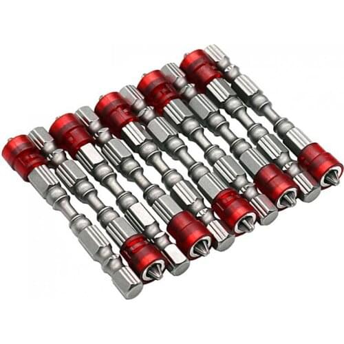 Screwdriver Bits 10pcs 65mm Magnetic Screwdriver Bit Plasterboard Drywall Screwdriver Bits for Any Power Drill