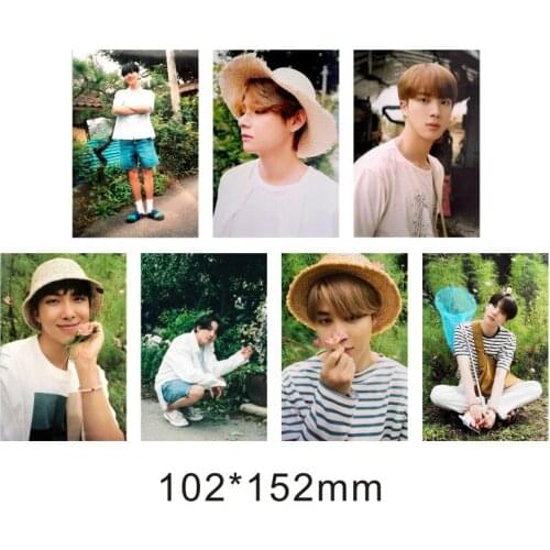 New KPOP Bangtan Boys JK Same Photo Cards Favorites LOMO Cards Photos Fans Gifts Favorites Top Quality