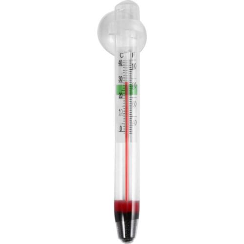 New Glass Meter Aquarium Fish Tank Water Temperature Thermometer Suction Cup