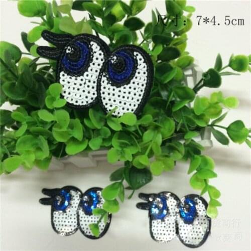 Wholesale 20pcs 7*4.5CM Embroidered Sewing On Patch Iron-On Patch Stickers For Clothes Sewing Fabric Applique Supplies YH54
