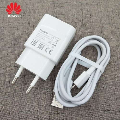 Original Huawei USB Charger 5V 2A EU plug 100cm Micro usb Cable charge adapter for P6 P7 P8 P10 lite P9 lite Honor 8X 8C Mate 8