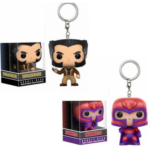 WOLVERINE MAGNETO Keychain PVC Action Figure Collection Model Toys For Children