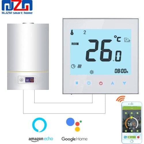 MJZM GL-1000-WiFi Thermoregulator for Gas Boiler Heating Temperature Regulator Alexa Voice Control Thermostat for Google Home