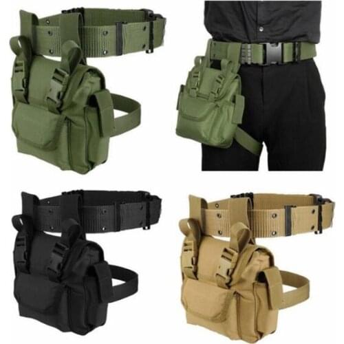 Tactical Drop Leg Pack Waist Bag Waterproof Quick Release Utility Pouch Military Tool Pack Hunting Hiking