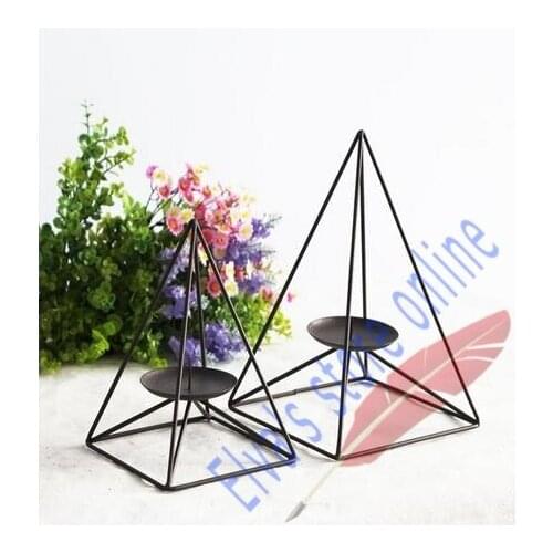 Triangle Trigon Metal Iron Candle Holder Stand Art Geometry Candle holder Decoration