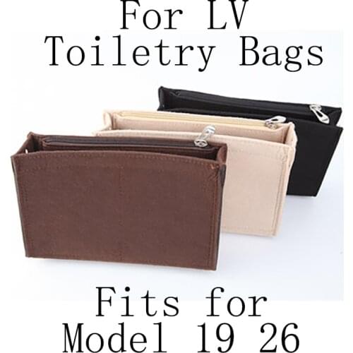 Insert Bag Organizer for Toiletry Bags 19 26 Small Medium Size Makeup Zipper Handbag Organizer Inner Purse Cosmetic Inside Bag