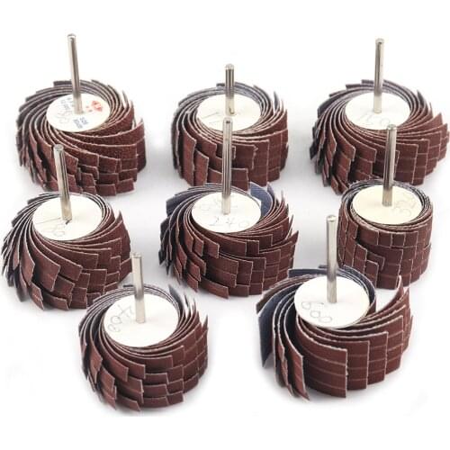 1pc 80-600 Grit Sanding Flap Wheel Polishing Grinding Accessories Tool Disc For Dremel Rotary Tool