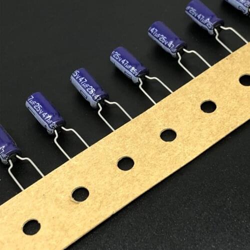 10pcs/100pcs 47uF 25V M Series 5x11mm High Quality 25V47uF Aluminum Electrolytic capacitor