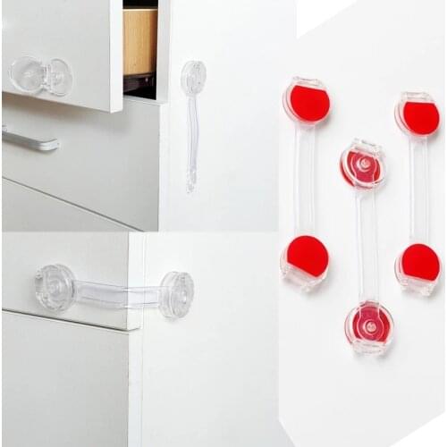 10pcs baby safe hot selling child lock kids Security Protector Baby Safety Lock Cupboard Cabinet Door drawer safety Locks