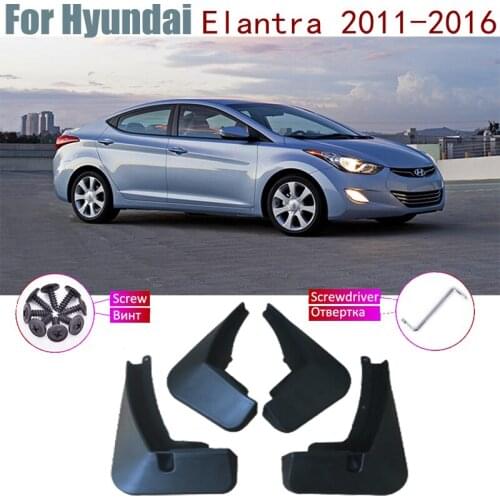 Car Fender Mud Guard Flap Splash Flaps Mudflaps Accessories Mudguards For Hyundai Elantra 2012 MD 2016 2015 2014 2013 2011