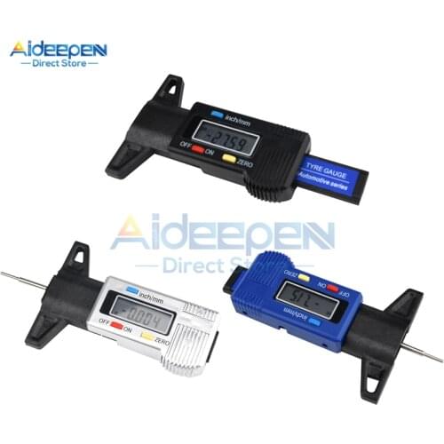 Digital Car Tyre Tire Tread Depth Gauge Meter Auto Tire Wear Detection Measuring Tool Caliper Thickness Gauges Monitoring System