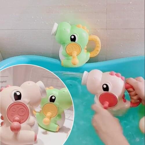 Baby Bath Toys Hand Spray Dinosaur Shape Toy New 2021 Summer Water Shower Bathtub TOY Sandy Beach For Toddlers Squirt Toy Gift