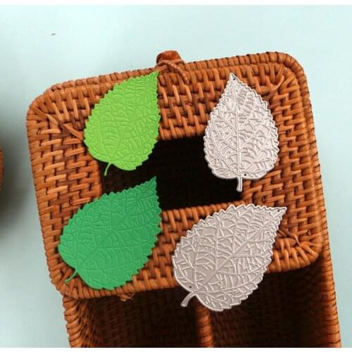 DUOFEN METAL CUTTING DIES textured rose leaves stencil DIY Scrapbook Paper Album 2021 new