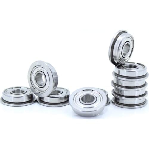 F695ZZ Bearing ABEC-5 (10PCS) 5*13*4 mm Flanged F695Z Ball Bearings F695 ZZ F619/5ZZ