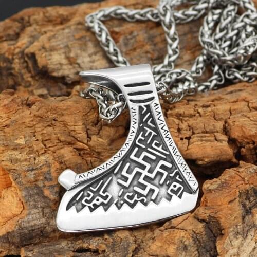 Slavs Dukhobor Stainless steel amulet Odolen Trava necklace perun axe pendant necklace