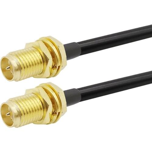 RP-SMA Female to RP- SMA Female Connector WLAN Network WiFi Wireless Antenna RG316/RG316D/RG174/RG58/LMR195 RF Cable