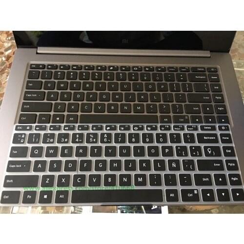 Spanish Silicone Laptop Keyboard Cover Case For Xiaomi Mi Laptop Air Pro 15.6 15 inch Skin Protector Guard i5-8250U/i7-8550U