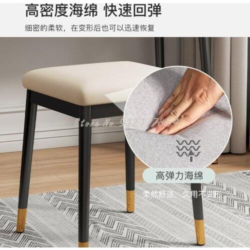 Makeup stool light luxury dressing stool home bedroom makeup chair net red small chair modern minimalist low stool Nordic style