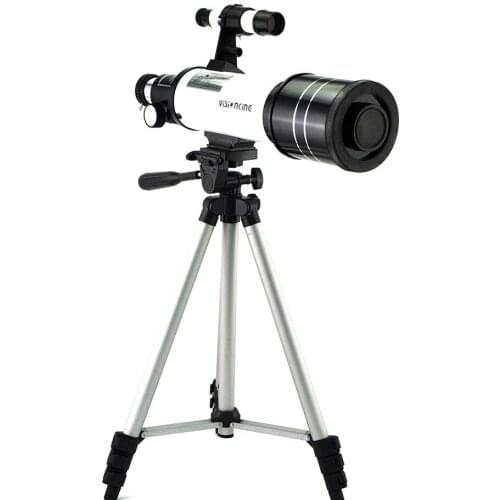 Visionking 70400 Professional Space Observe Saturn Ring Jupiter Moon Refractive Astronomical Telescope with Tripod