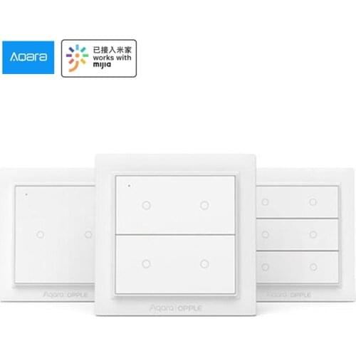 International Version Aqara Opple Wireless Smart Switch No Wiring Required Work With Smart Home App Apple HomeKit Wall Switch