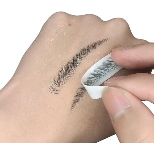 Magic 4D Hair-Like Eyebrow Tattoo Sticker False Eyebrows 7 Day Long Lasting Super Waterproof Makeup Eye Brow Stickers cosmetics