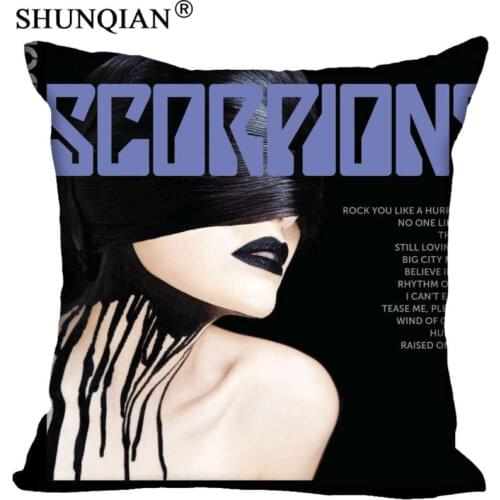 High Quality Scorpions Style throw Pillowcase Square Zippered Pillow Cover Custom Gift 40X40cm Drop Shipping