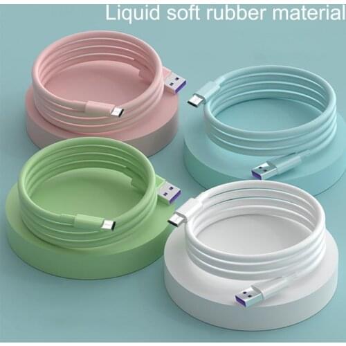 1m 5A Type-C Cable Fast Charging Wire For Samsung Xiaomi Data Cable Mobile Phone Fast USB Charger Cable Android Cord