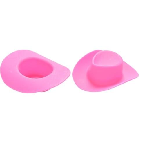 1Pcs Fashion Pink Mini Cowboy Doll Hat For Girls Dolls Accessories Kids Toys Gifts New Arrival