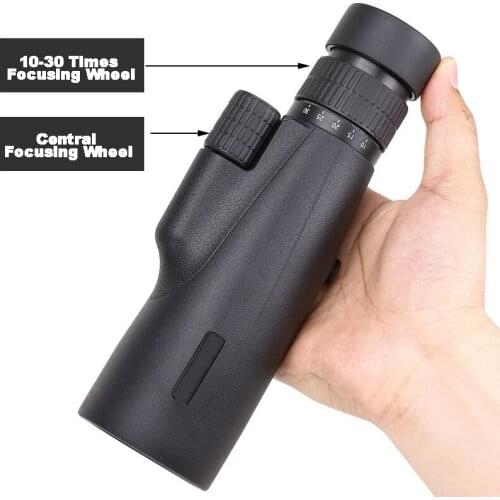 10-30×50 Powerful Monocular BKA4/FCM Long Range Pocket Spotting Zooming Telescope Eyeglass For Hunting Camping Tourism