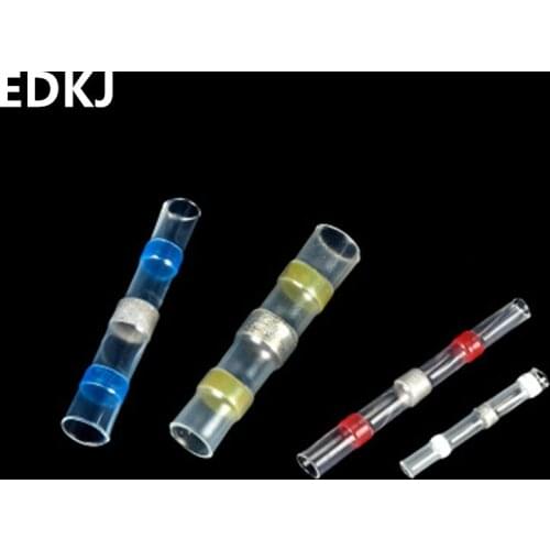 10 pcs Practical Electrical Thermoshrinkable Terminal Thermoshrinkable Waterproof Butt Terminal Welded Pipe Joint