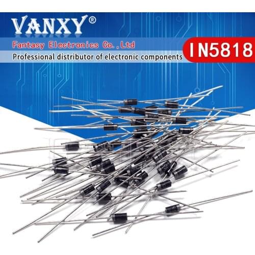 50PCS 1N5818 IN5818 DO-41 1A 30V