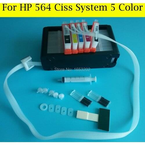 564 CIss Continuous Ink Supply System For HP Photosmart 7510 C309G C309A C309C CQ521C CN503C CQ877C Printer