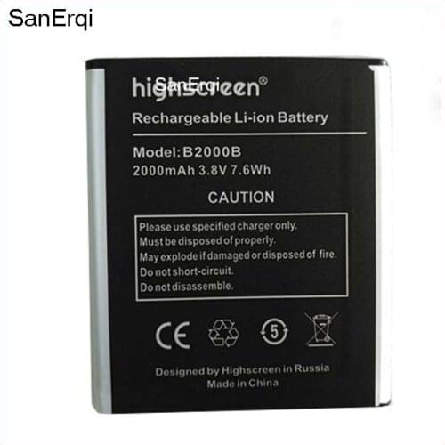 10pcs 2000mAh B2000B Battery For Highscreen WinWin win win B2000B Mobile phone battery