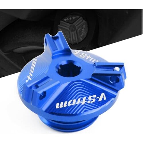 For Suzuki V-Strom 250 DL250 2017-2020 DL650 DL1000 VStrom 650 1000 1050 Motorcycle CNC Aluminum Oil Filler Cap Cover M20*1.5