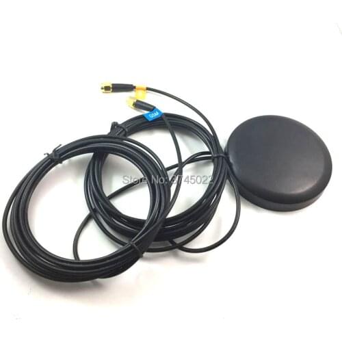 5pcs GPS+GSM Antenna Combination Vehicle Antenne with SMA Male Connector 300cm Cable