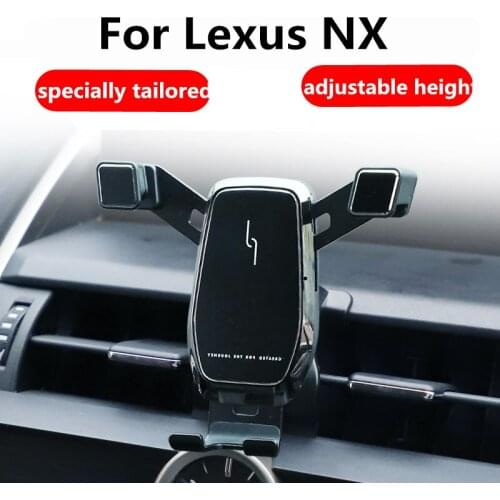 Car Phone Holder Auto-Lock Auto-Releas Phone Stand Car Mount For Lexus NX 2018 2019 2020 Car Interior Phone Bracket Accessories