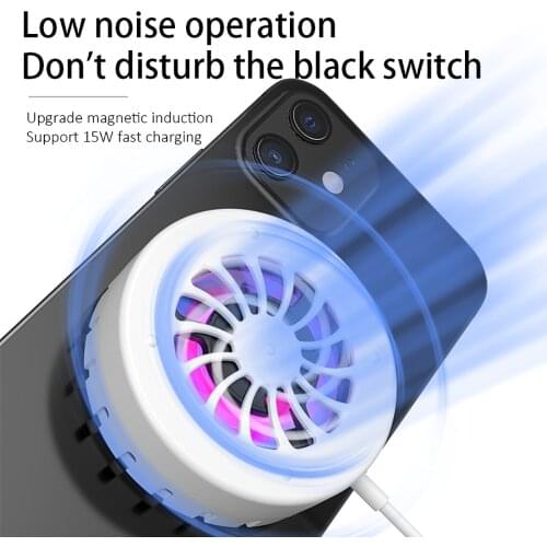 Moblie Phone Wireless Charger PowerWave Stand 15W Fast-Charging Ipone11,12, and Galaxy S20,S10 with Cooling Fan