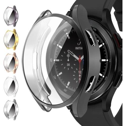 Case For Samsung Galaxy Watch 4 40MM 44MM Cover Bumper Accessories Protector Full Coverage Silicone TPU Screen Protection