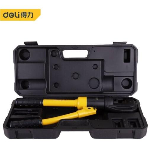 Deli Hydraulic Pliers For Electrical Maintenance Of Electrical Appliances Rotary Adjustable Crimp Tight Stainless Steel Rubber