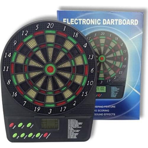 Childrens Electronic Dartboard with LED Digital Score Display and Tip Darts LED display 18 different games