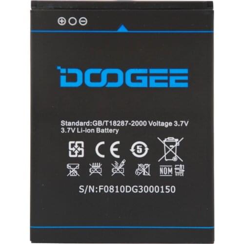 DOOGEE DG300 Battery 100% Original 2500mAh B-DG300 Battery For Doogee dg300 5.0'' phone In Stock +Track Number
