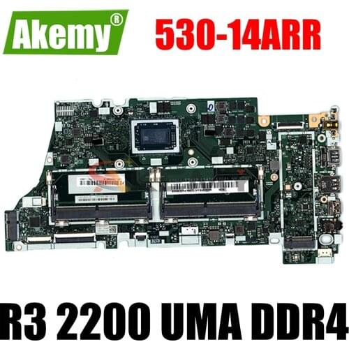EYG11-ES433-ES434-EYG21 NM-B781 For Lenovo IdeaPad Yoga 530-14ARR / Flex 6-14ARR Laptop motherboard With CPU R3 2200 UMA DDR4
