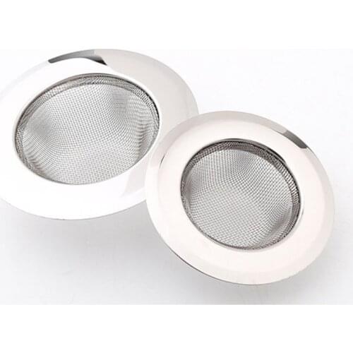 3 Sizes Universal Stainless Steel Sink Strainer Filter Trap Bathtub Drain Hole Hair Catcher Stopper Waste Screen Large Wide Rim