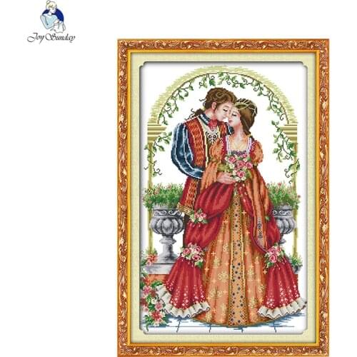 Eternal Love Paintings Aida Canvas 11CT and 14CT Embroidery Needlework Cross stitch kits DIY Handmade Crafts Factory Wholesale