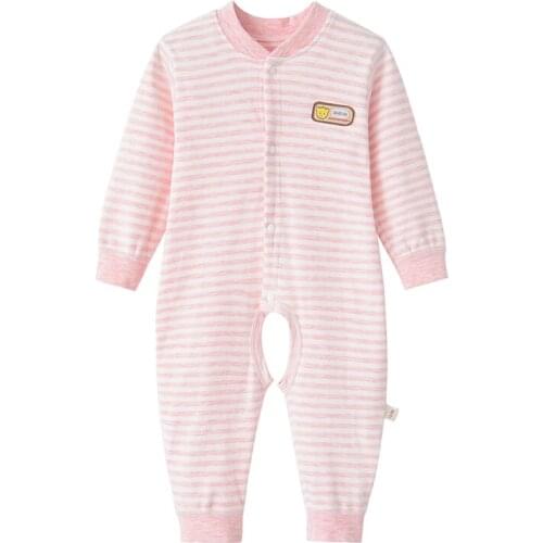 Infant Baby Rompers Spring Autumn Soft Cotton Newborn Thick Boy Girl Clothing Long Sleeve Children Open Crotch Romper