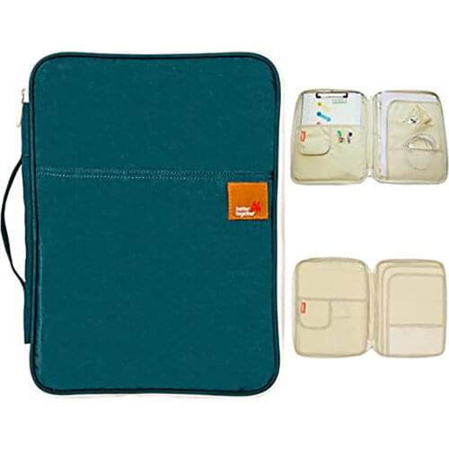 File Organizer A4 Document Bag Waterproof Student Storage Case Travel Portable Certificate Pouch Accessories Bag