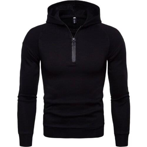 Europe/US Size S-XXL Black Hoodies Men Brand Hooded Pullovers Casual Knitted Sweatshirts Male High quality Slim Fit Men Hoody