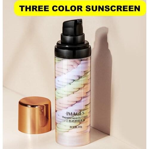 Newly Mixed Isolation Lotion Shrink Pores Bright Moisturizing Liquid Skin Base Three-color Concealer Foundation Primer Make G7C4